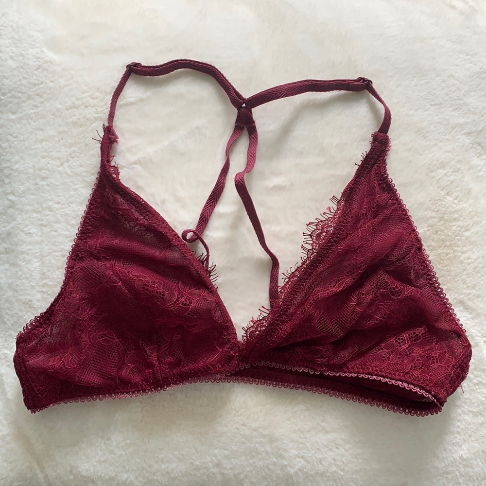 FREE PEOPLE RED BRALETTE